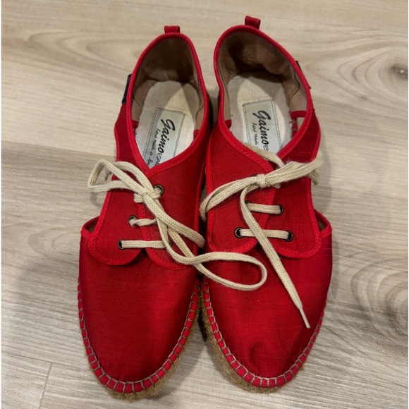 Women’s Red Gaimo Espadrilles size 38 hand made in Spain - Picture 1 of 6